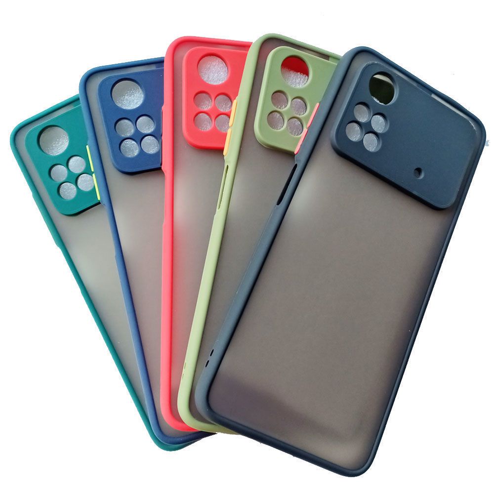 เคส Xiaomi Poco M4 Pro 4g กรณีแฟชั่นกล้องสีกรอบป้องกัน Anti Fall เคส 