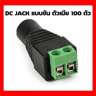 DC Jack แบบขัน ตัวเมีย 100 ตัว