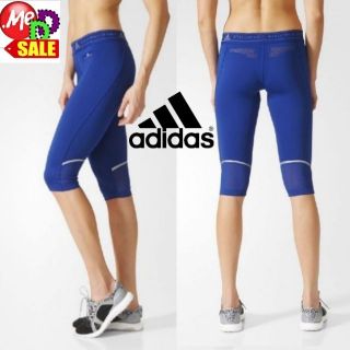 Adidas By Stella McCartney - ใหม่ กางเกงวิ่งออกกำลังกายรัดรูปสามส่วน Adidas Run Tights BQ8299