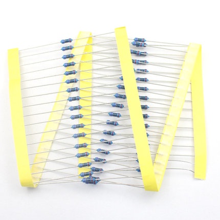 ฟิล์มโลหะต้านทาน 1/4w 10K-910K 1% 0.25W 10K 11K 12K 13K 15K 16K 18K 20K 22K 24K 27K 30K 33K 36K 39K 