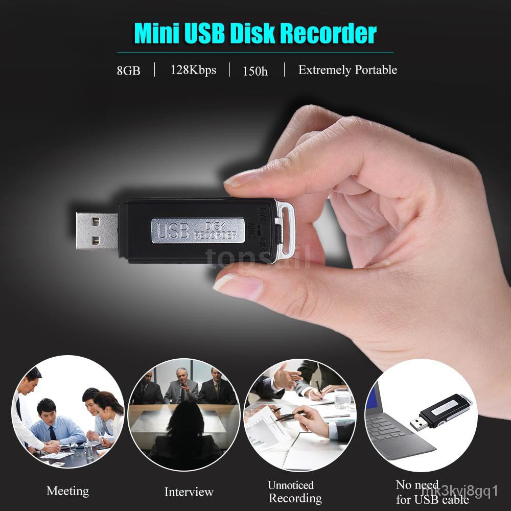 8GB Portable USB Disk Audio Voice Recorder968uih p5GD - mk3kvj8gq1 ...