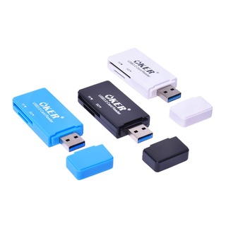 Oker อุปกรณ์อ่านการ์ด 2 IN 1 USB3.0 รุ่น C-3503 Card reader