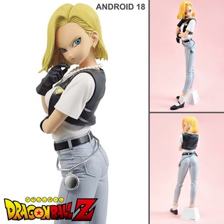 Figure ฟิกเกอร์ Model โมเดล จากการ์ตูนเรื่อง Dragon Ball Gals Z ดราก้อนบอล เกลส์ แซต Android 18 มนุษย์จักรกล หมายเลข 18