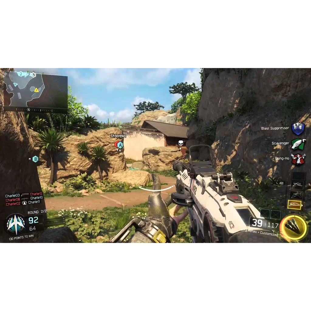 Call Of Duty Black OPS 3 xbox360 แผ่นเกมส์Xbox360 Call Of Duty Black OPS III แผ่นไรท์เล่นได้กับเครื่องที่แปลงระบบแล้ว