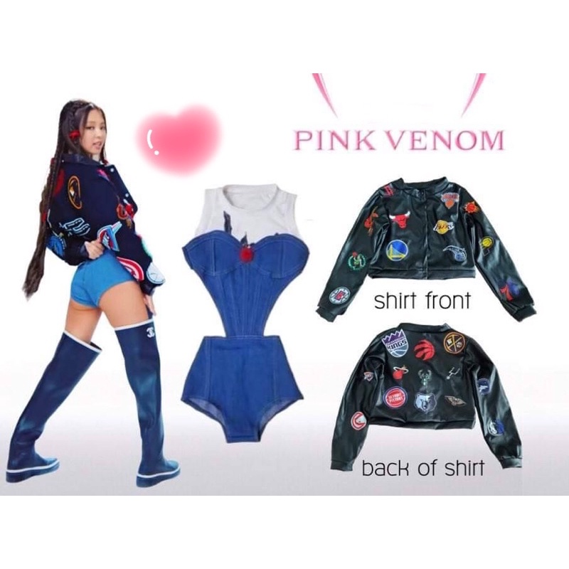 Babygaga⚡️ ชุดเจนนี่ ชุดเต้น ชุดโคฟ รับตัดชุด ชุดเจนนี่เด็ก ชุดแบล็คพริ้งค์ แบล็คพิงค์ Blackpink Pin