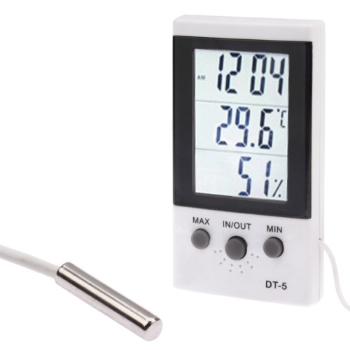 Amazz Hygrometer เทอร์โมมิเตอร์วัดอุณหภูมิ ภายนอก ภายใน Dt-5