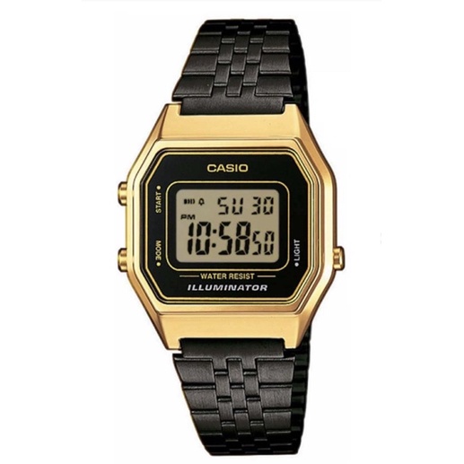 casio women's watches la680wegb-1adf สีgold&amp;black