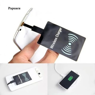 แผ่นรับสัญญาณชาร์จ ไร้สาย Qi Wireless Charger Receiver แผ่นรับรองการชาร์จ ที่ชาร์จไร้สาย