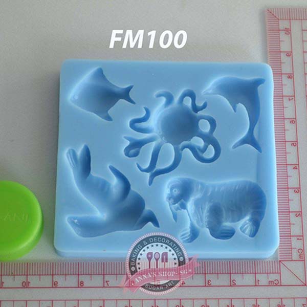 FM100 Octopus FRONDANT MOLD