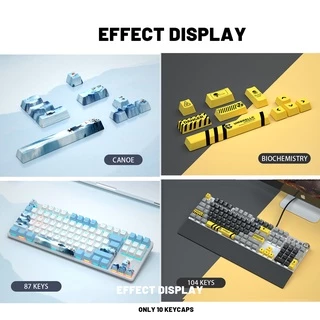ปุ่มกดคีย์บอร์ด 10 คีย์ PBT OEM Profile สําหรับคีย์บอร์ด Mechanical
