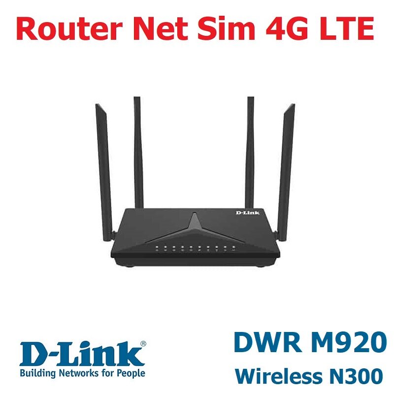 D-Link DWR-M920 Router Net Sim 4G LTE Wireless N300 Dlink