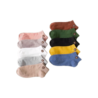 โปรโมชั่น : ⚡️ พร้อมส่ง⚡️ 🧦ถุงเท้าข้อสั้นผู้หญิง ลายหมี เลือกสีได้ มี10สี รุ่น WZ-1