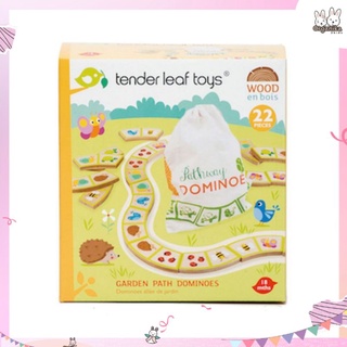 ของเล่นเด็กชุด โดมิโนกับสัตว์น้อยในสวน - Garden Path Dominoes แบรนด์ Tender Leaf Toys