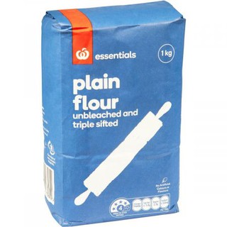 ดับเบิลยูเอสเซนเชียลฟลาวเวอร์ 1 กก./Ww Essentials Plain Flour 1 Kg.