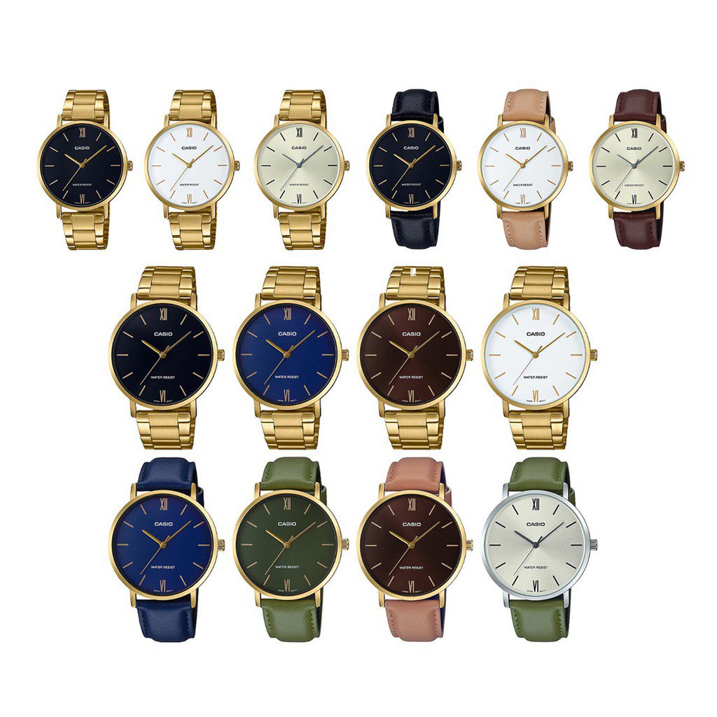 9ym4 Casio แท้ ผู้ชาย/ผู้หญิง รุ่น LTP-VT01G,LTP-VT01GL,MTP-VT01G,MTP-VT01GL(LTP-VT01G-1B,LTP-VT01GL