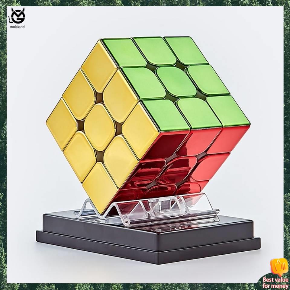 รูบิค 3×3 แม่เหล็ก ลูบิค 3×3 ของแท้ Whirlwind Boy Magnetic Plating Cube Flying Magnetic Third -order Rubik ของ Cube Electroplating Cool Collection ของขวัญ ราคา ถูกที่สุด ดีลบีเคเค