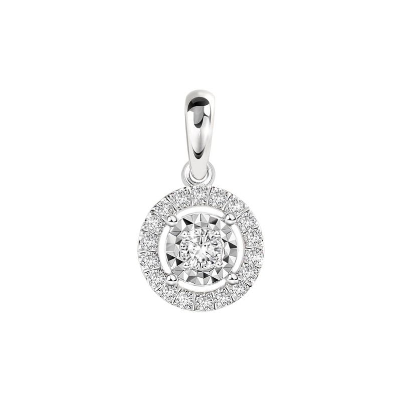 PRIMA จี้เพชรน้ำ 99 แบบ Impression Collection (ไม่รวมสร้อย)-White gold รหัสสินค้า 105P1038-02