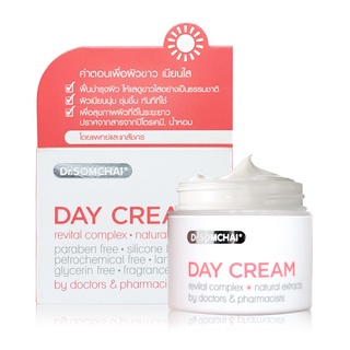 เดย์ครีม🧡🧡Dr.somchai Day Cream Revital Complex Natural Extracts 40g. 🌞ครีมบำรุงผิวหน้ากลางวัน🌞