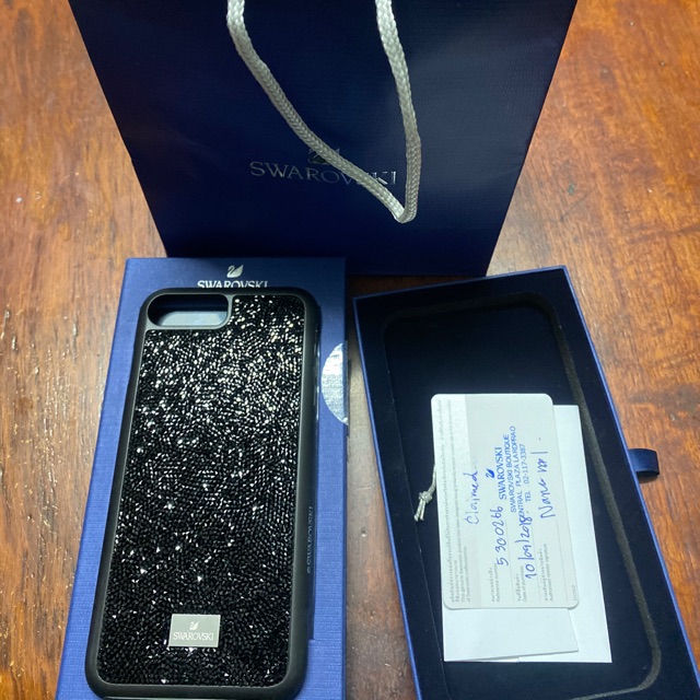 Case IPhone 6,7,8 plus swarovski แท้สีดำ