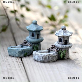 Arichblue หอคอยเรซิ่น สไตล์เรโทร สําหรับตกแต่งสวน DIY