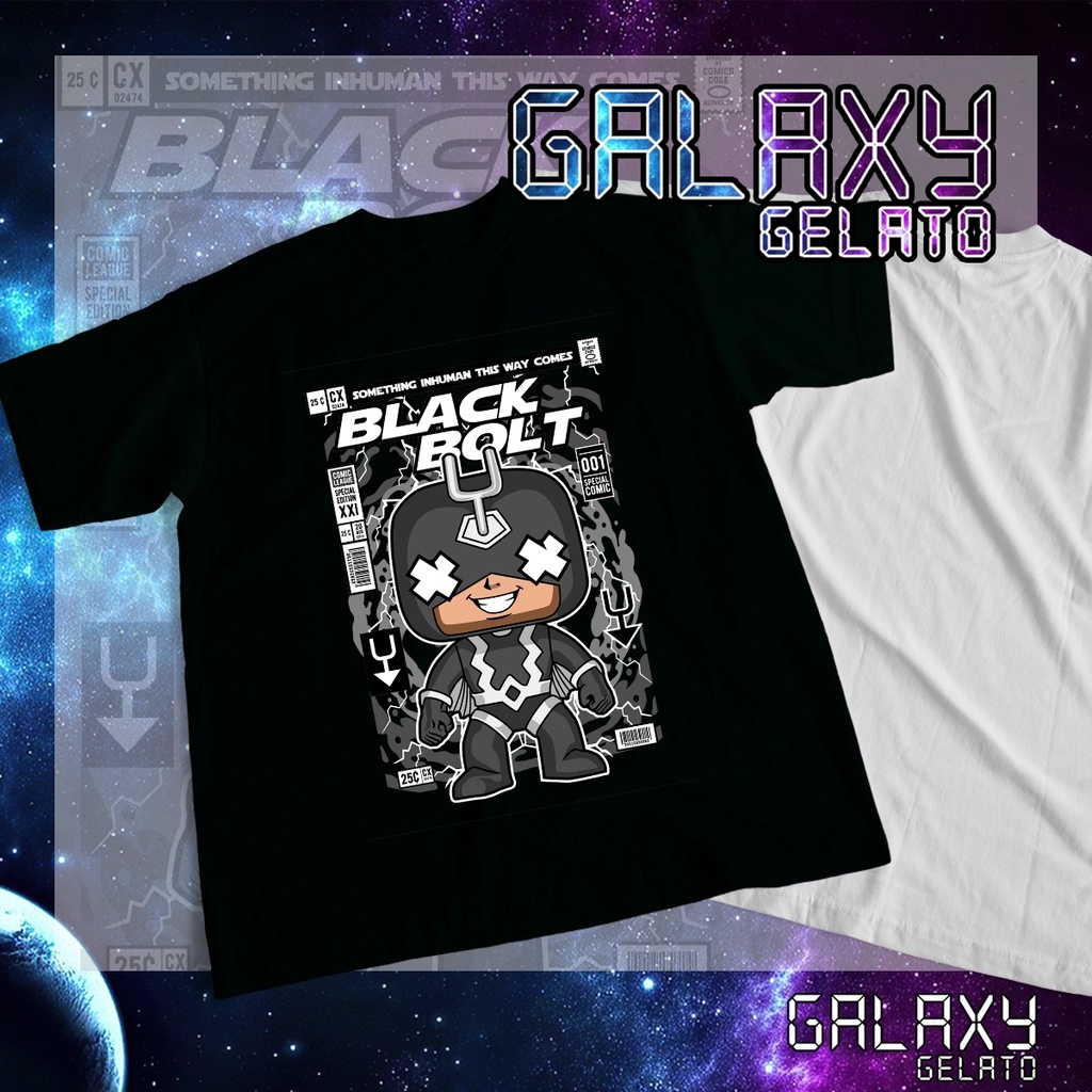 เสื้อยืดคอกลม พร้อมส่ง พิมพ์ลาย "BLACK BOLT"