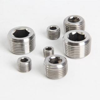 Male Thread 1/8" 1/4" 3/8" 1/2" Hexagon Socket Plugs For Pipes Tubes