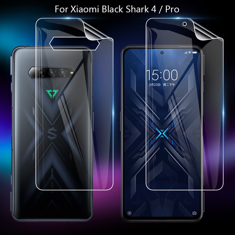 Ultra Thin Hydrogel ฟิล ์ มสําหรับ Xiaomi Black Shark 4 4S / Pro 5G 6.67 ✺ Soft TPU ด ้ านหน ้ าด ้ านหลังเต ็ มหน ้ าจอป ้ องกันฟิล ์ มป ้ องกันโปร ่ งใส ( ไม ่ กระจกนิรภัย )