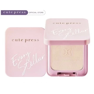โฉมใหม่แป้งพัฟ (ตลับจริง) CUTE PRESS NEW EVORY STELLAR OIL CONTROL FOUNDATION POWDER SPF30 PA+++