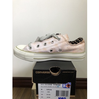 รองเท้า Converse all star รุ่น Converse27:11-11155YWW สีขาว/ส้ม งานแท้100% โปรโมชั่น ลดราคา 40%