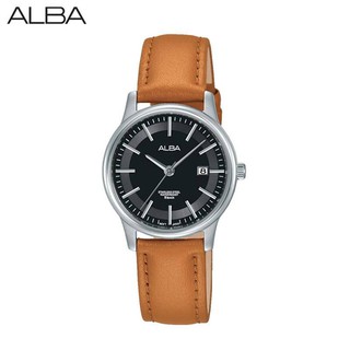 ALBA Fashion Quartz Ladies นาฬิกาข้อมือผู้หญิง สายหนัง สีน้ำตาล รุ่น AH7N09X1,AH7N09X