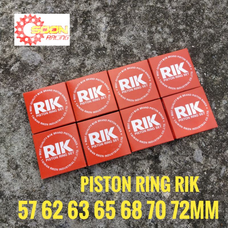 LC135 Y15 RIK PISTON RING UNIVERSAL 57 62 63 65 68 70 72MM YAMAHA Y15ZR Y15 YSUKU LC135 LC HONDA RS1