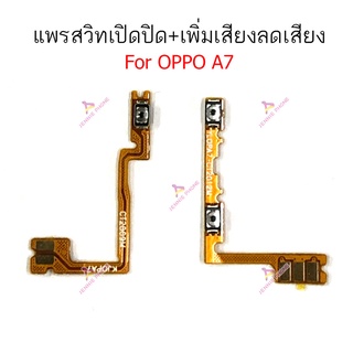 แพรสวิตท์ OPPO A7 แพรสวิตเพิ่มเสียงลดเสียง OPPO A7 แพรสวิตปิดเปิด A7