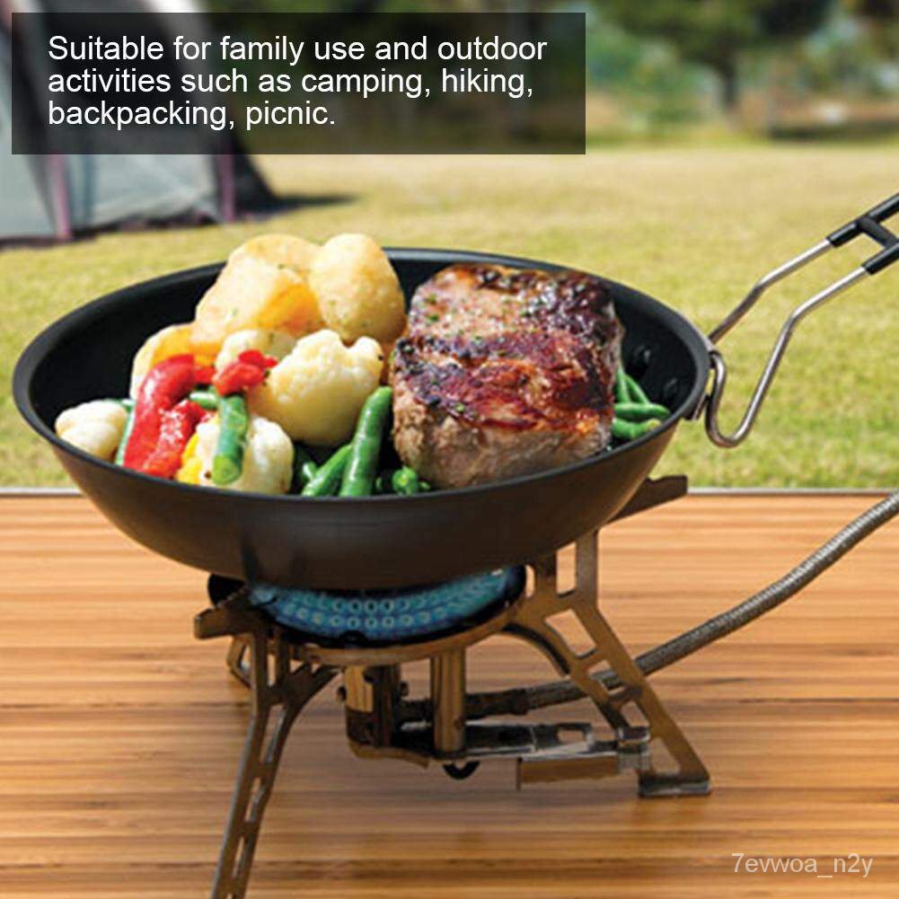 ห้ามพลาดOutdoor Portable Pan กลางแจ้งแบบพกพาPanพับเครื่องครัวแคมปิ้งNon ...