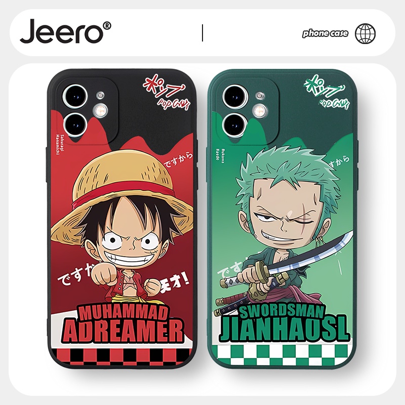 Jeero เคสไอโฟน เคสซิลิโคนนุ่มกันกระแทกการ์ตูนอนิเมะตลก เคสโทรศัพท์ Compatible for iphone 14 13 12 11 Pro Max SE 2020 X XR XS 8 7 ip 6S 6 Plus HFF1351