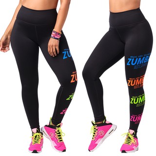 Zumba Happy High Waisted Ankle Leggings (กางเกงเลกกิ้งออกกำลังกาย)