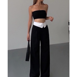 [กรอกโค้ด WYSBXP ลด 125 บาท] weekend pants กางเกงขายางเอวสูง