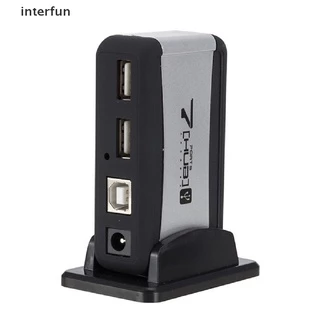 [ITFUN] ฮับ USB 7 พอร์ต พร้อมสายอะแดปเตอร์ AC ความเร็วสูง ปลั๊ก EU US สําหรับคอมพิวเตอร์ แล็ปท็อป