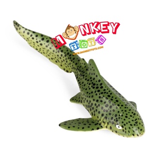 Monkey Toys - โมเดลสัตว์ ปลาฉลามม้าลาย เขียว ขนาด 11.00 CM (จากหาดใหญ่)