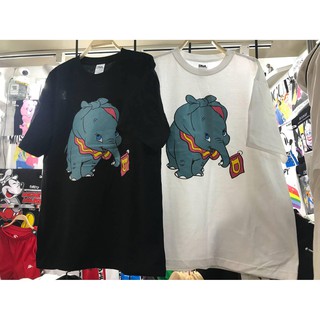 พร้อมส่ง!! เสื้อยืด Oversize คอกลมแขนสั้น ดีเทลลายดัมโบ้ Dumbo