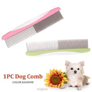 Home Pet Supplies Styling Non Slip Single Row Dematting Stainless Steel Teeth Removes Tangles Knots Dog Comb