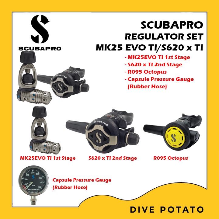 Scubapro MK25T Evo/ S620X Ti Regulator Set