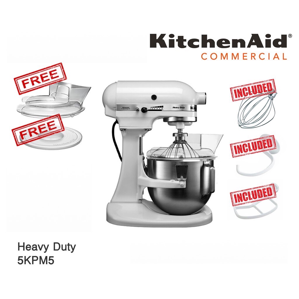 kitchenaid-5kpm5-stand-mixer-5-qt-4-8-l-heavy-duty-1-bowl-shopee-thailand