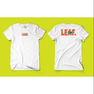 [S-5XL]เสื้อยืด พิมพ์ลายใบไม้ DISTRO LEAF สีส้ม สําหรับผู้ชาย