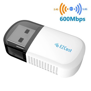 USB WiFi 5G 600Mbps Ezcast อะแดปเตอร์ไร้สาย USB WIFI 5G/2.5G Dual Band AC 600 Mbps