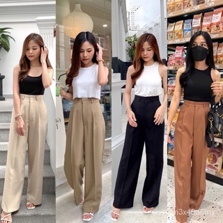 Littlejune pants กางเกงขายาว เอวสูง B4FW