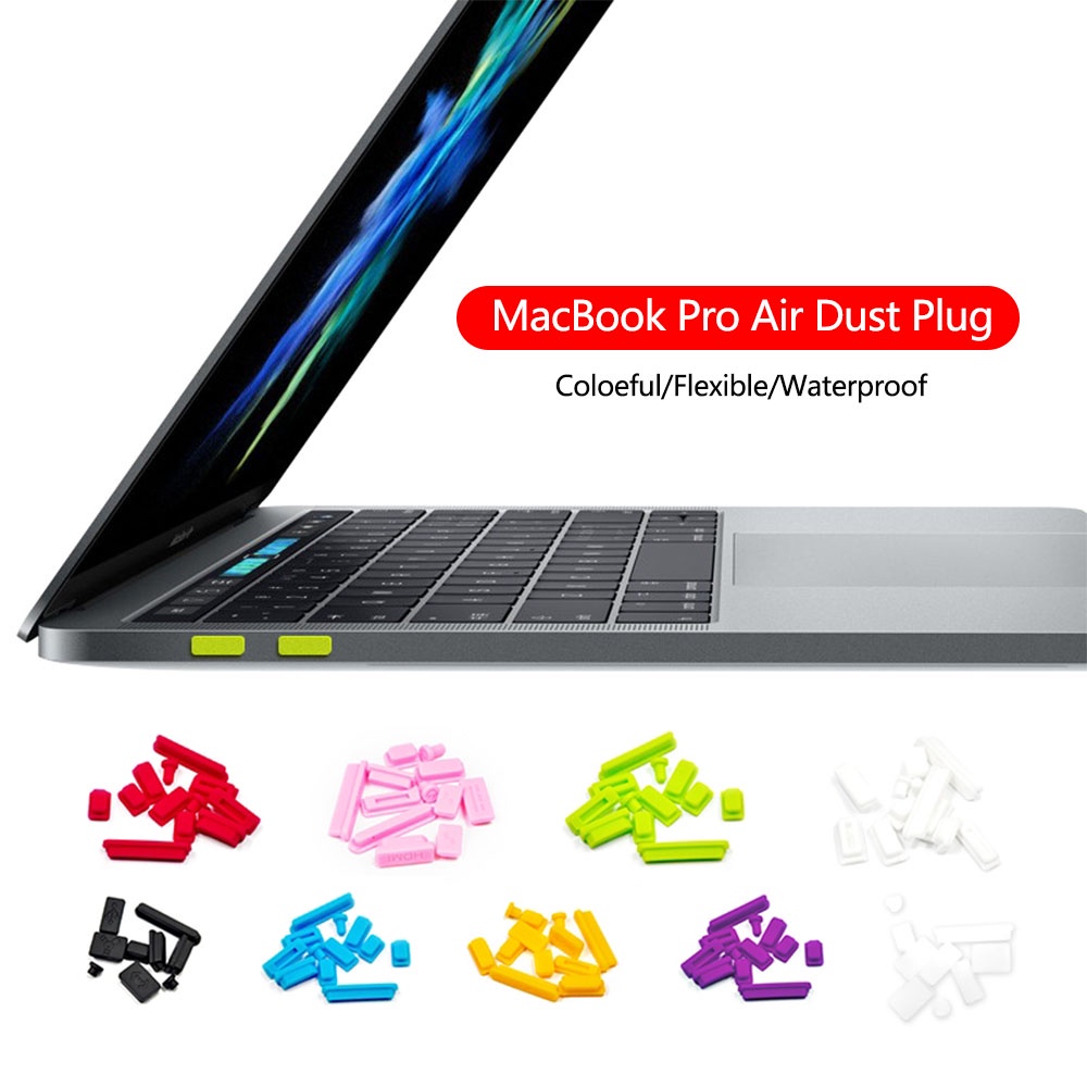 ปลั๊กฝุ่นสีสันสดใสสําหรับ 2026 MacBook Neo Air M5 Pro M5 Air13 13.6 Pro15 16 นิ้ว 2025 2024 M1 M2 A3404 A3434 A3449 A3448 A2338 A2179 ปลั๊กฝุ่นป้องกัน
