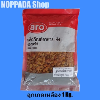 ลูกเกดเหลือง (YELLOW RAISIN) ตราเอโร่ (aro) 1000g ลูกเกดสีทอง ลูกเกดอบแห้ง ลูกเกดสีเหลือง ลูกเกดสีทอง ลูกเกดสีเหลืองทอง