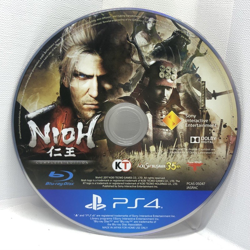 [มือ2] NIOH : COMPLETE EDITION , มีแต่แผ่นเกมส์