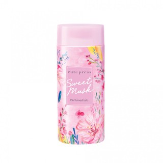 Cute Press Sweet Musk Perfume Talc 100 g. คิวท์เพรส สวีทมัสค์ เพอร์ฟูม ทัลค์