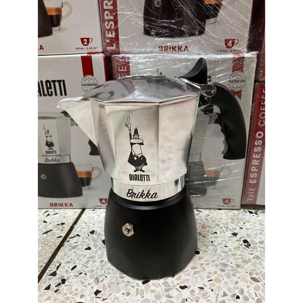 Brikka 4 Cup หม้อต้มกาแฟ Bialetti รุ่น Brikka 4Cup รุ่นปี 2020